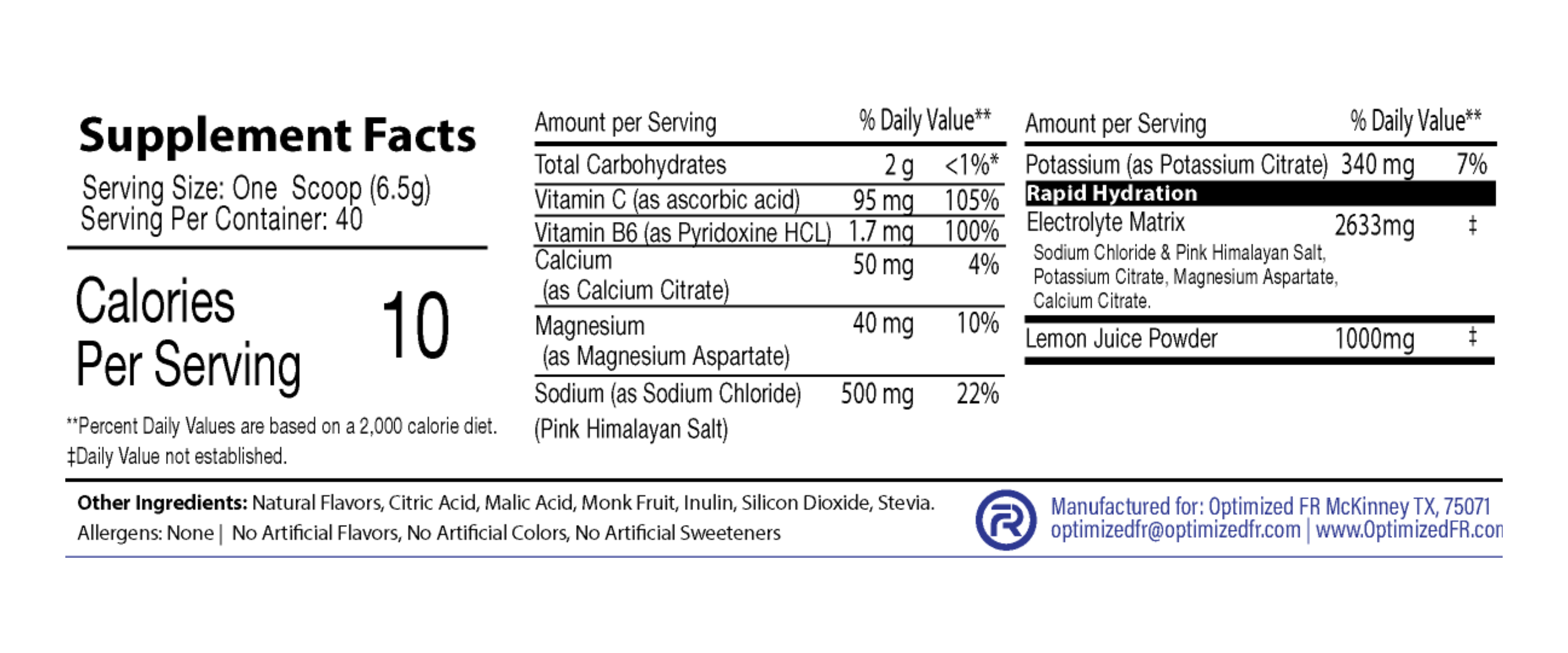 ResQ Rehydration Matrix